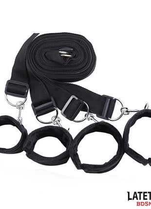 Bed Restraint Set with Adjustbable and Desmontable Cuffs