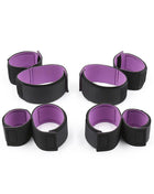 Set of restraints with handcuffs and Anklecuffs Adjustable