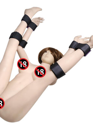 Set of restraints with handcuffs and Anklecuffs Adjustable