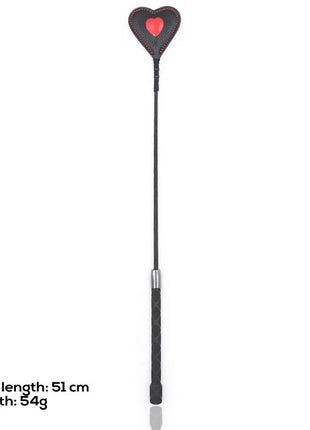 Heart shaped riding crop 51 cm