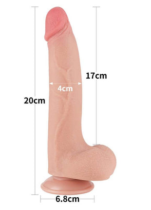 Sliding Skin Dual Layer Dildo 8.5