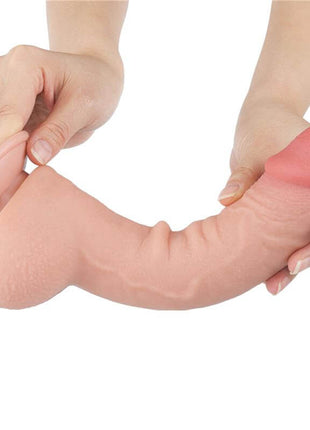 Sliding Skin Dual Layer Dildo 9.5