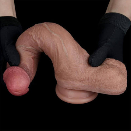 Dual Layered Silicone Dildo 8.5 – Unmatched Pleasure Experience by secretsextoys.store