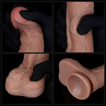 Dual Layered Silicone Dildo 8.5 – Unmatched Pleasure Experience by secretsextoys.store