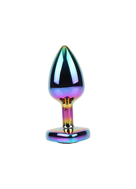 Rainbow Heart Gem Plug Size S