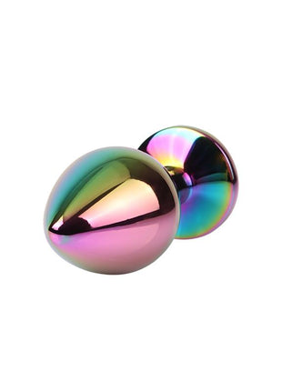 Rainbow Gem Multicolored Anal Plug with Jewel Size M