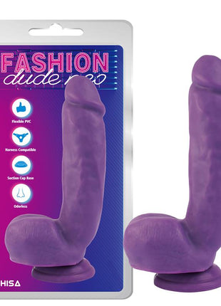 Dual Density Dildo Purple 82