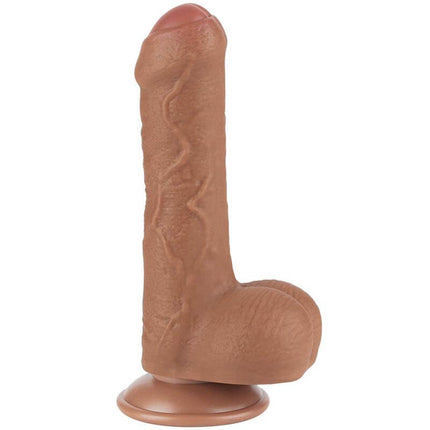 Dildo Sliding Skin 7 Brown – Realistic Pleasure Experience by secretsextoys.store