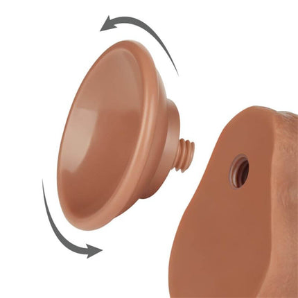 Dildo Sliding Skin 7 Brown – Realistic Pleasure Experience by secretsextoys.store