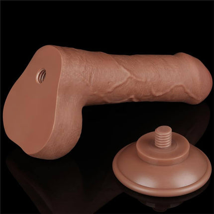 Dildo Sliding Skin 7 Brown – Realistic Pleasure Experience by secretsextoys.store