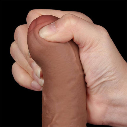 Dildo Sliding Skin 7 Brown – Realistic Pleasure Experience by secretsextoys.store