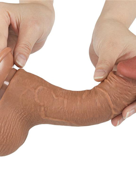 Dildo Sliding Skin 75 Brown