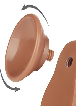 Dildo Sliding Skin 75 Brown