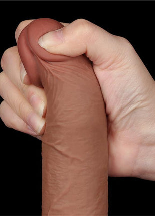 Dildo Sliding Skin 75 Brown