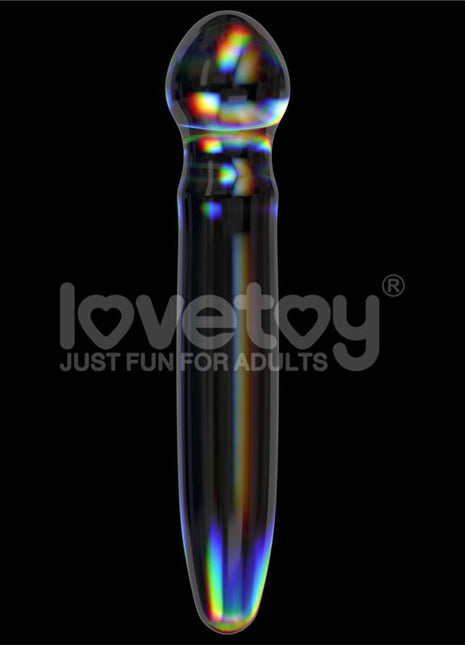 Glow in the Dark Glass Dildo Twilight Gleam Prism Glass