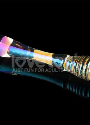 GLow in the Dark Glass Dildo Twilight Gleam Twin Pleasures