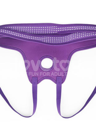 Easy Strap On Harness Polka Dots Purple