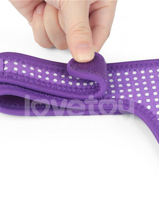 Easy Strap On Harness Polka Dots Purple