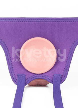 Easy Strap On Harness Polka Dots Purple