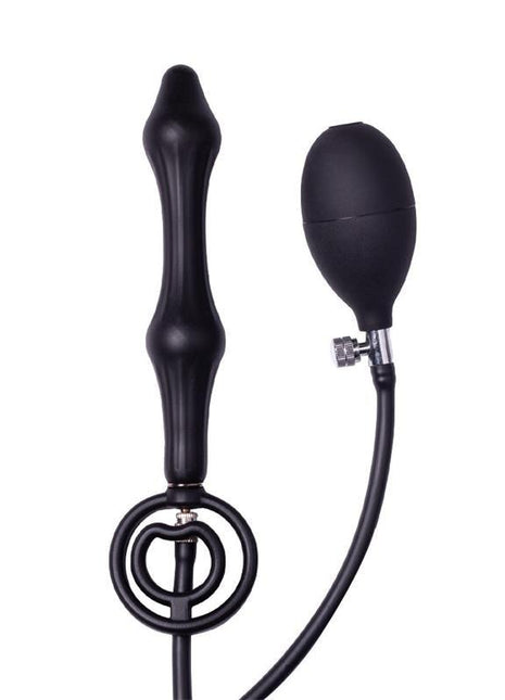 Inflatable Anal Plug with Double Balloon and Pump