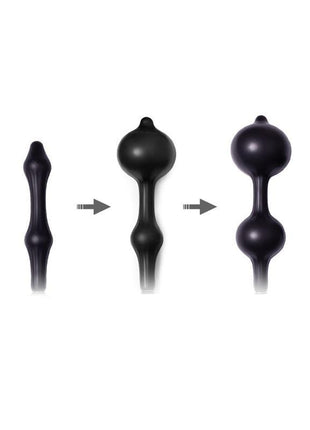 Inflatable Anal Plug with Double Balloon and Pump