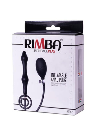 Inflatable Anal Plug with Double Balloon and Pump