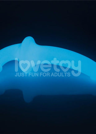 Double dildo Lumino Play Blue Light 105