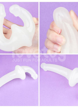 Double dildo Lumino Play Blue Light 105