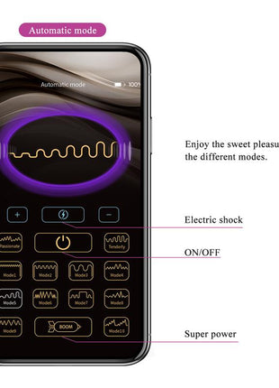 Jefferson Anal Plug with Vibration and Electroshock with App