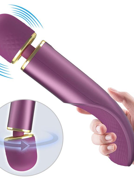 Vibrating Wand Silicona Purple