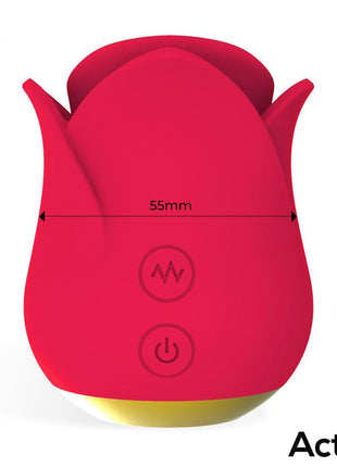 Meryl Vibe Stimulator Rose Shaped with Tongue 2 Motors