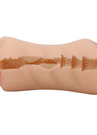 Sarah Mouth and Vagina Masturbator dual opening TRP material waterproof male toy 18cm x 8.5cm