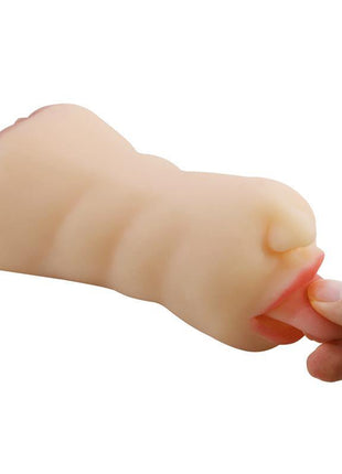 Sarah Mouth and Vagina Masturbator dual opening male masturbator waterproof TRP material