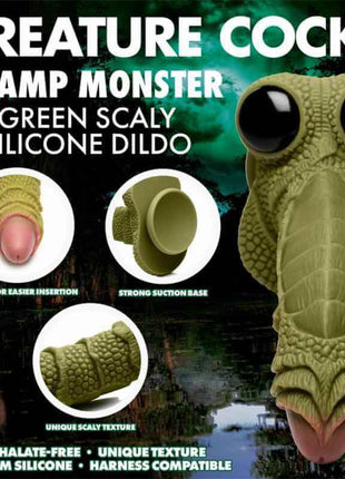 Scaled Swamp Monster Dildo 9.4