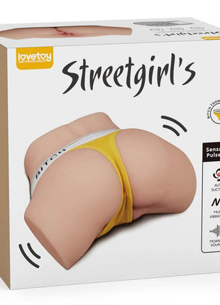 Streetgirls Sensation Pulse male masturbator with realistic stroker sleeve, vibration, suction box, and moaning audio