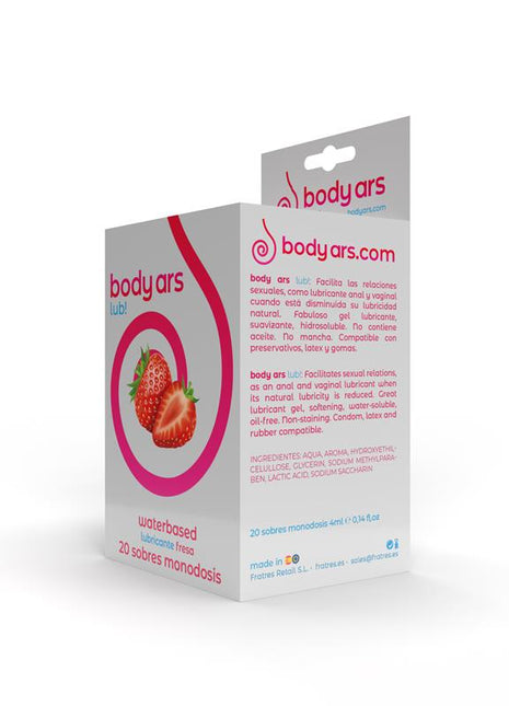 Single dose Water Based Lubricant Gel Acid Strawberry 20 x 4 ml