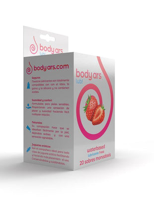 Single dose Water Based Lubricant Gel Acid Strawberry 20 x 4 ml