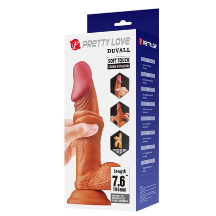Sliding Skin Dildo Bendable 8,1