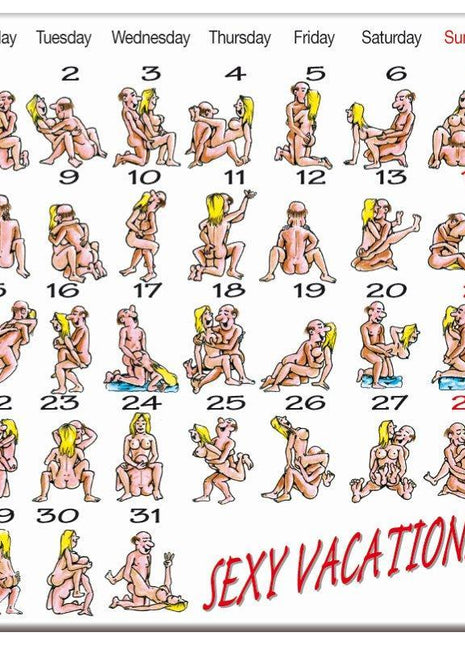 Kamasutra Calendar Magnet