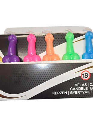 5 penis shaped candles Set