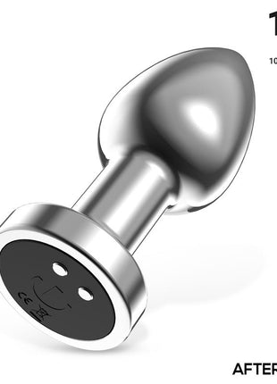 Dimpor Chrome Anal Plug with Vibration and Magnetic USB Size M