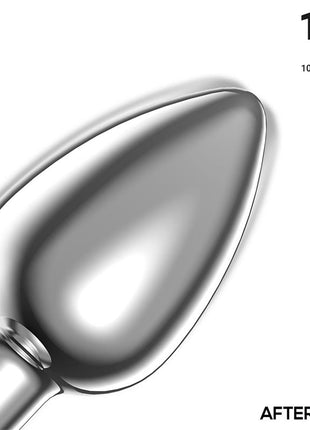 Dimpor Chrome Anal Plug with Vibration and Magnetic USB Size M