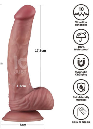 Dual Density Dildo with Vibration 9