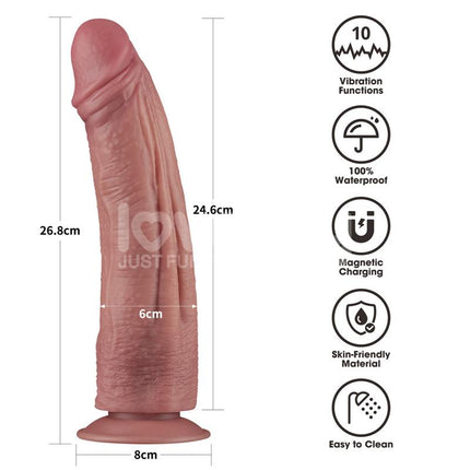 Dual Density Dildo with Vibration 105