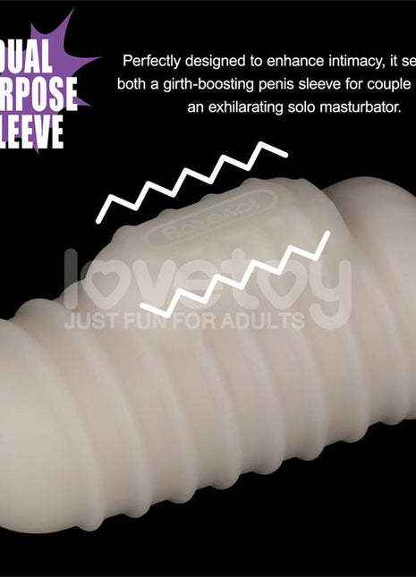 Knights Ring Vibrating Dual Purpose Sleeve Wavy