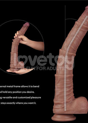 Dual Layered Bendable Dildo XXL 16