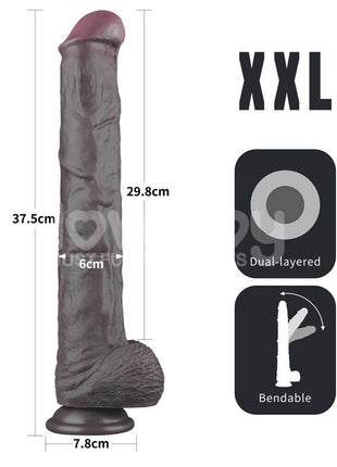 Dual Layered Bendable Dildo XXL 145