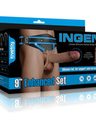 Ingen Adjustable Strap On with Hollow Dildo 9 Enhanced Set L XL 2XL