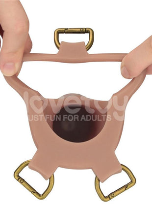 Ingen Adjustable Strap On with Hollow Dildo 9 Enhanced Set L XL 2XL
