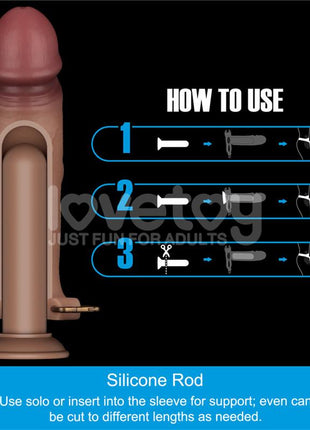 Ingen Adjustable Strap On with Hollow Dildo 9 Enhanced Set L XL 2XL